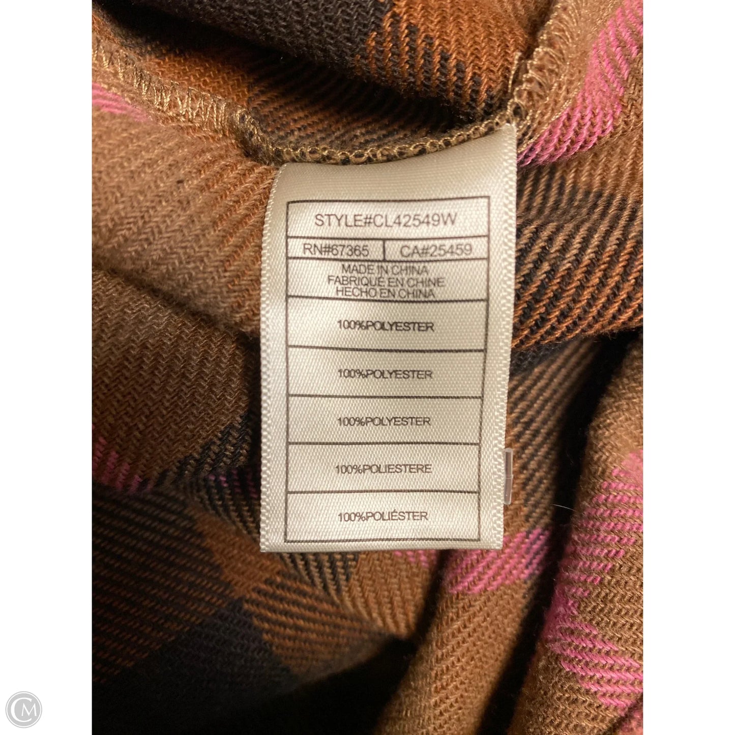 Jacket Shirt By Bb Dakota In Brown, Size: Xxl