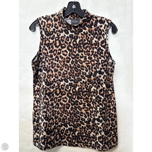 Top Sleeveless By Clothes Mentor In Animal Print, Size: M