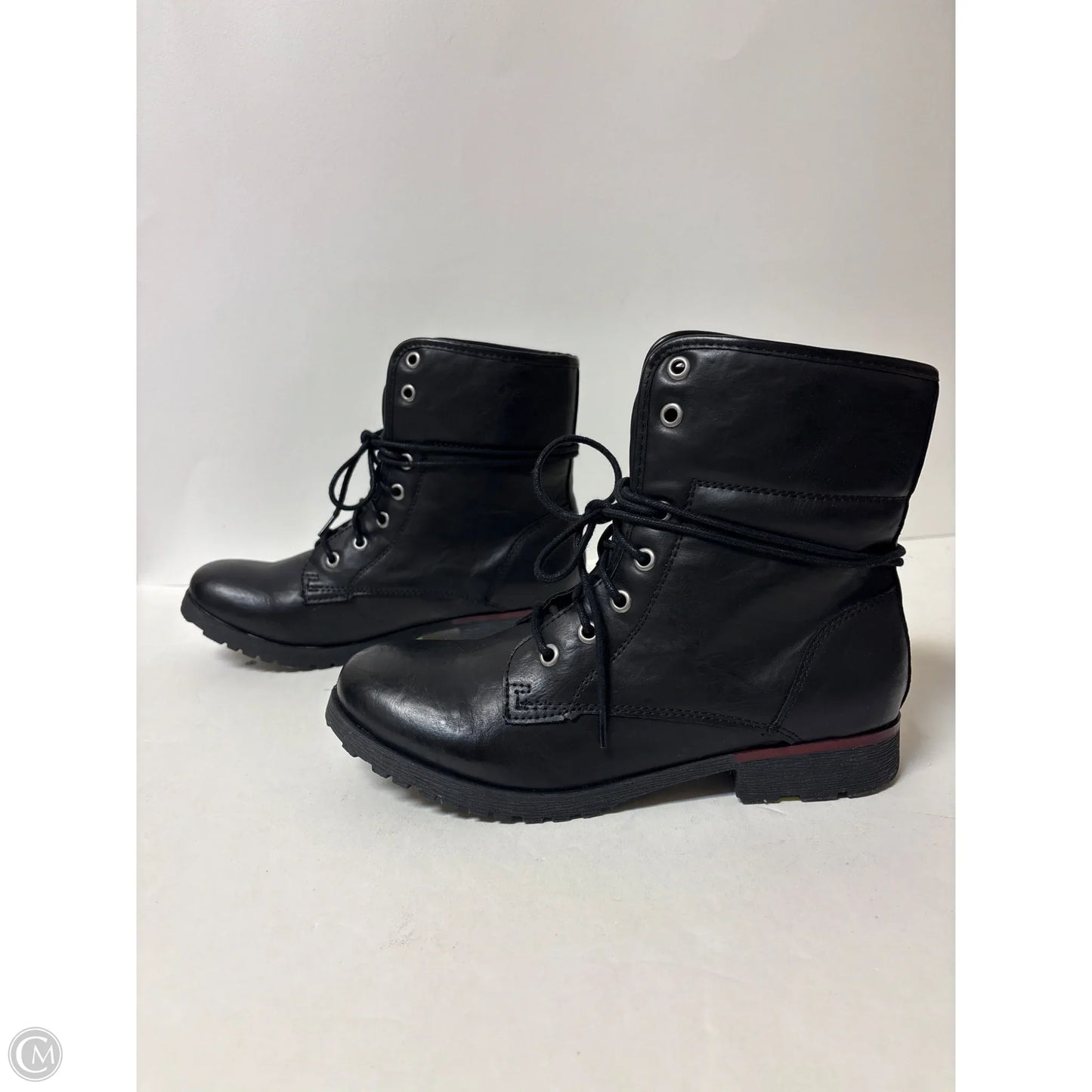 Boots Ankle Flats By Nine West In Black, Size: 7.5