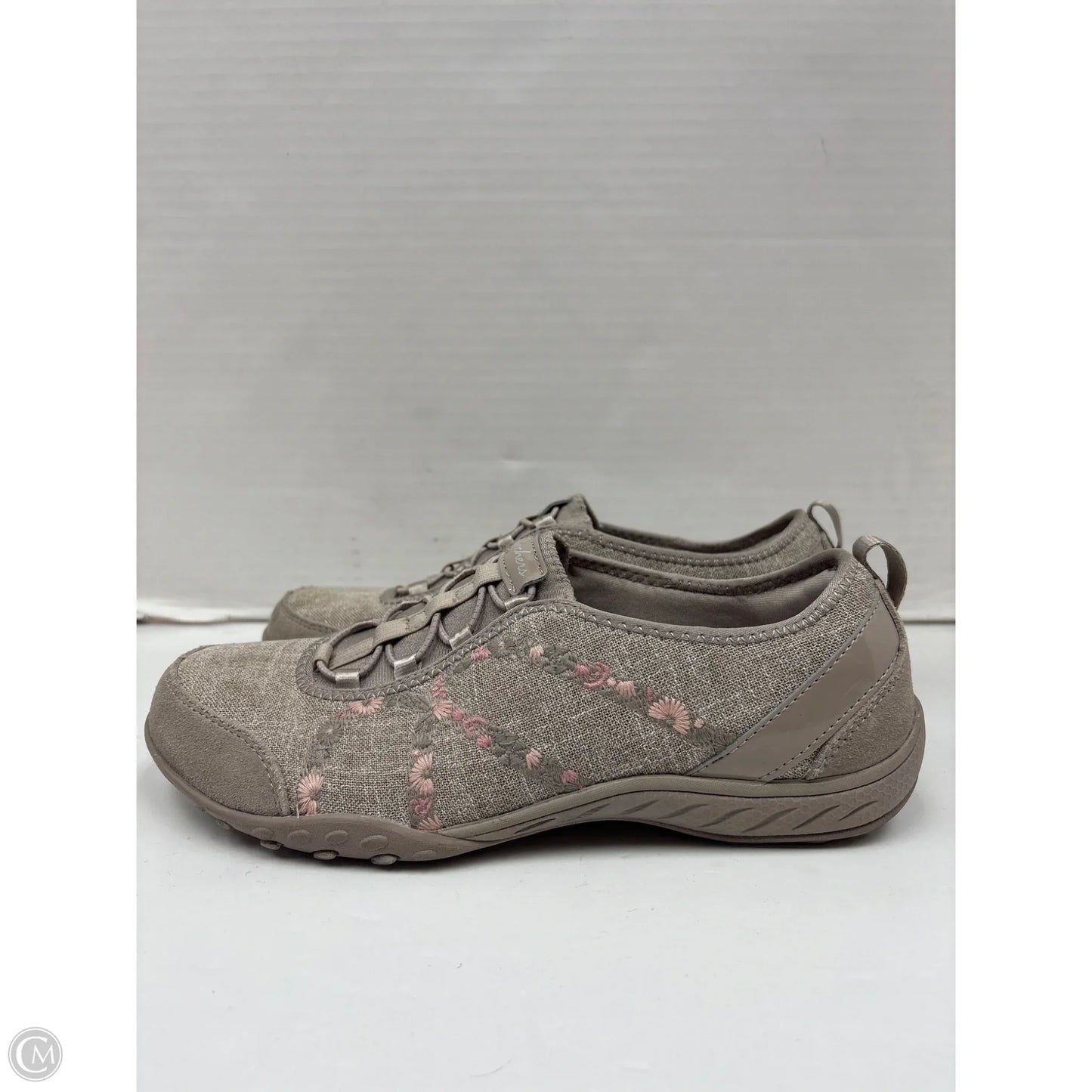 Shoes Sneakers By Skechers In Taupe, Size: 8
