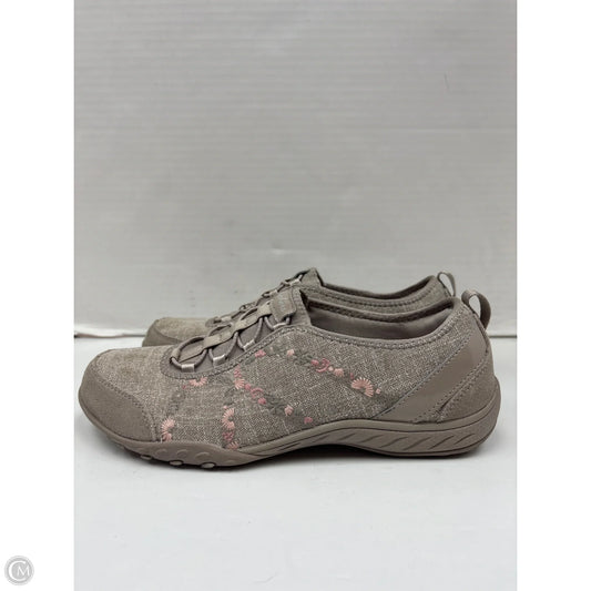 Shoes Sneakers By Skechers In Taupe, Size: 8