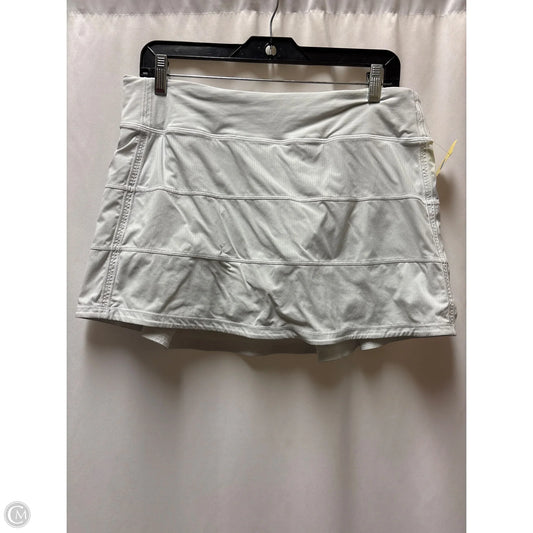 Athletic Skort By Lululemon In White, Size: 10
