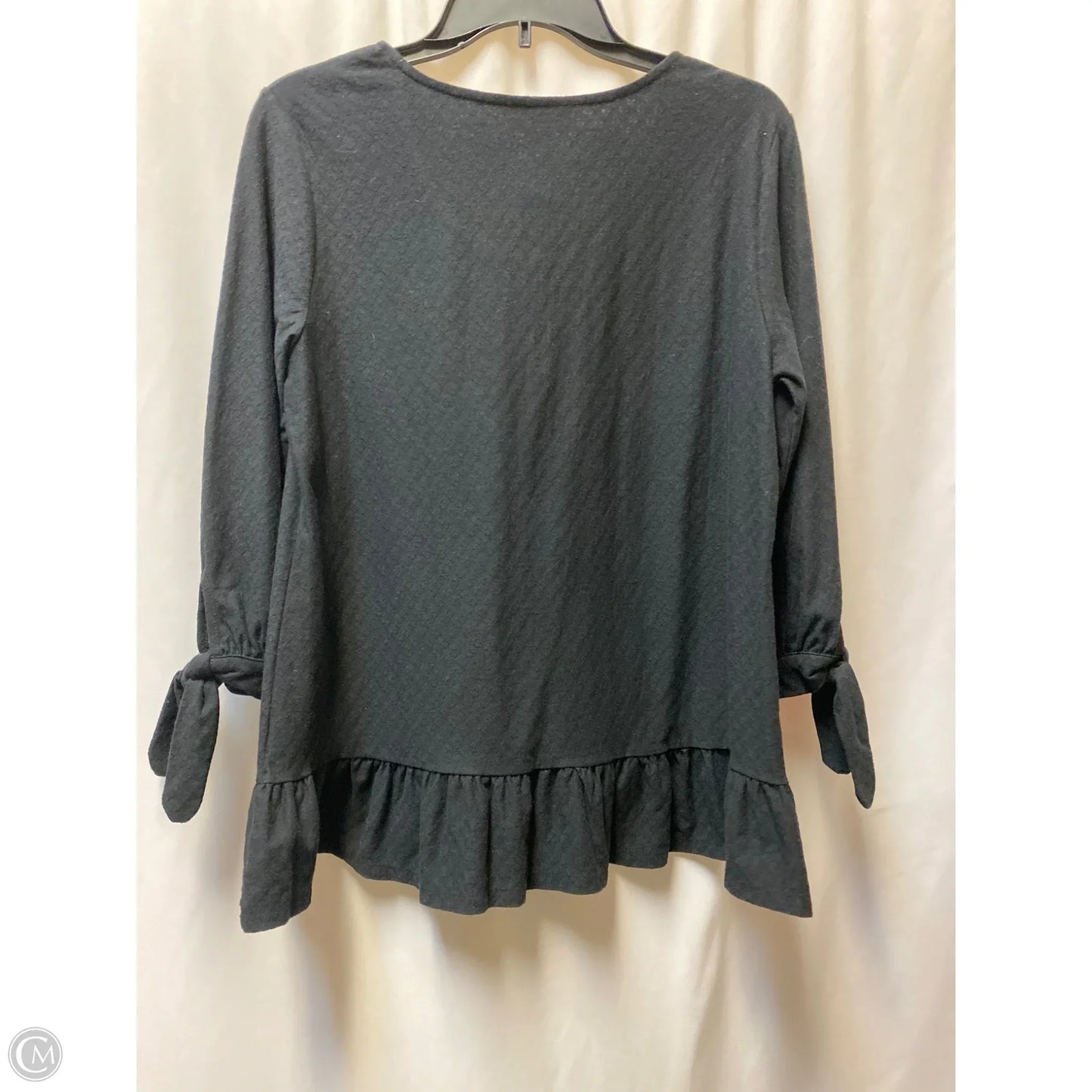 Top Long Sleeve By Style And Company In Black, Size: M