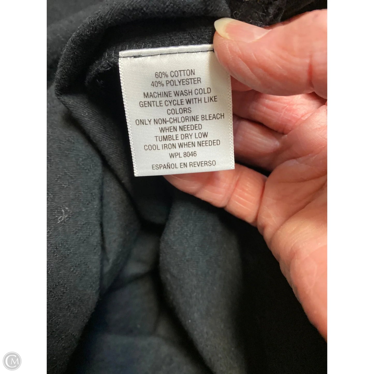 Top Long Sleeve By Style And Company In Black, Size: M