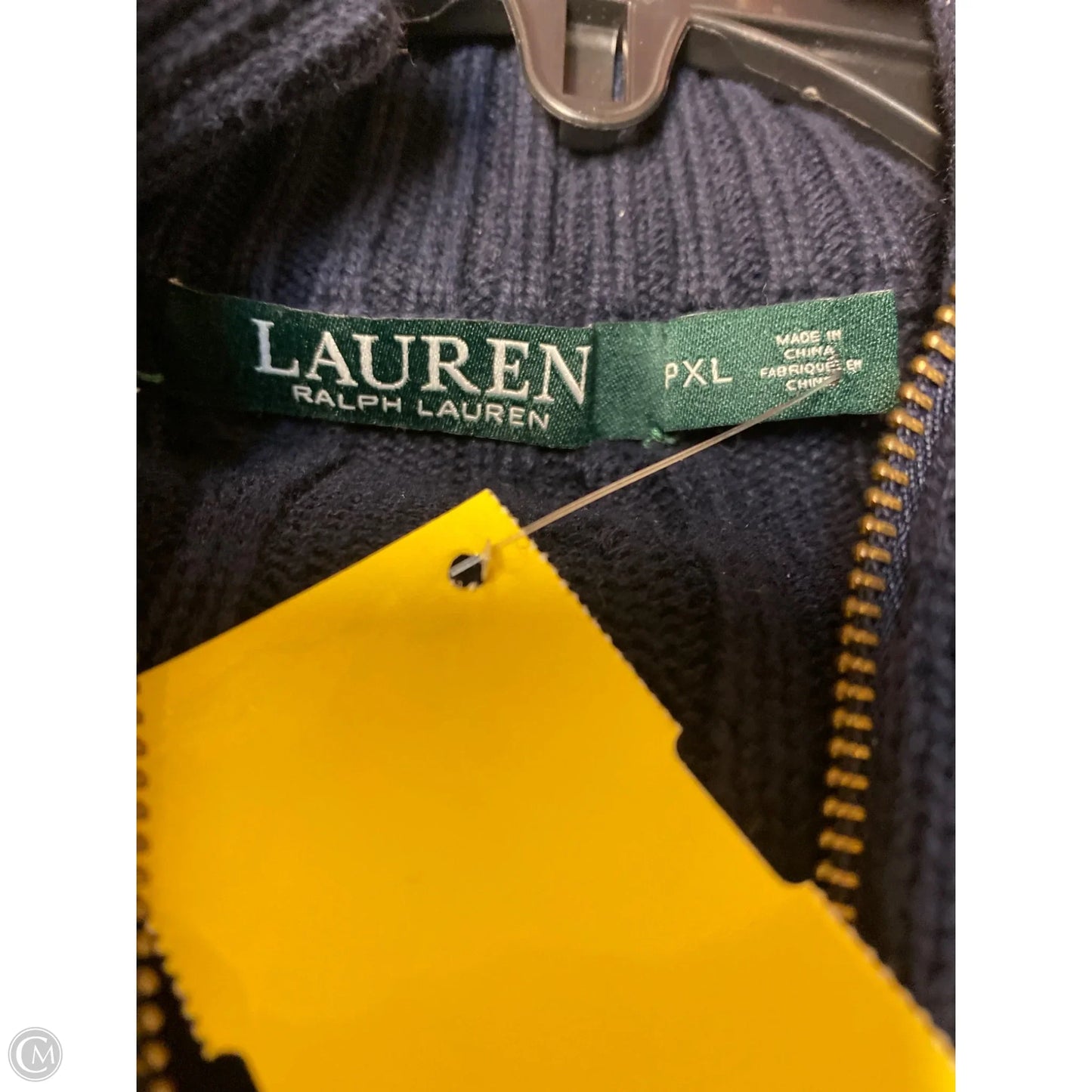 Sweater By Ralph Lauren In Navy, Size: Xlp