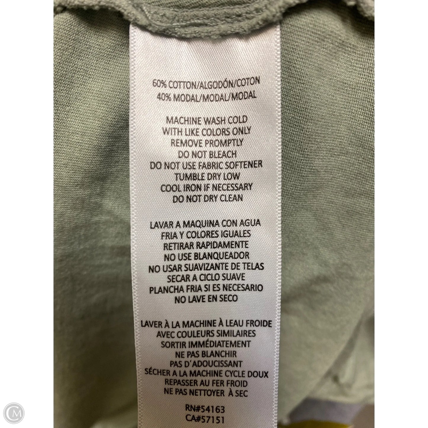 Top Short Sleeve By Calvin Klein In Green, Size: 3x