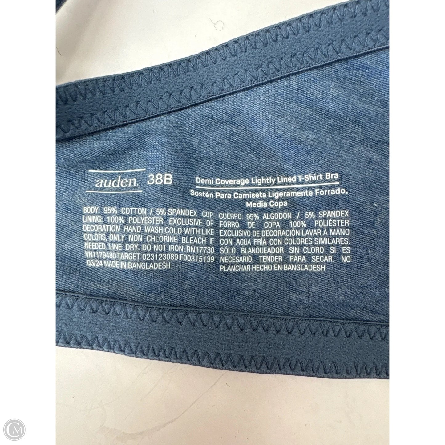 Bra By Auden In Blue, Size: 0