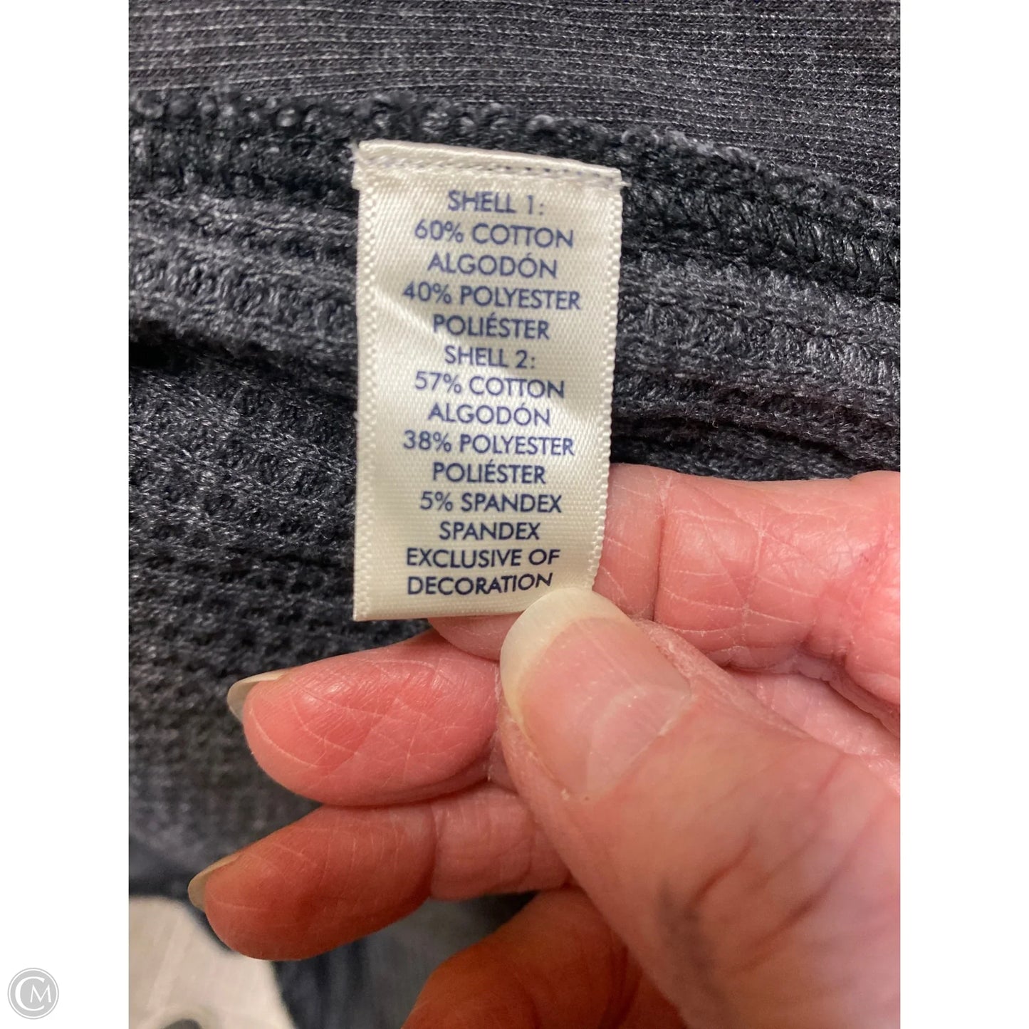 Top Long Sleeve By Bke In Grey, Size: M