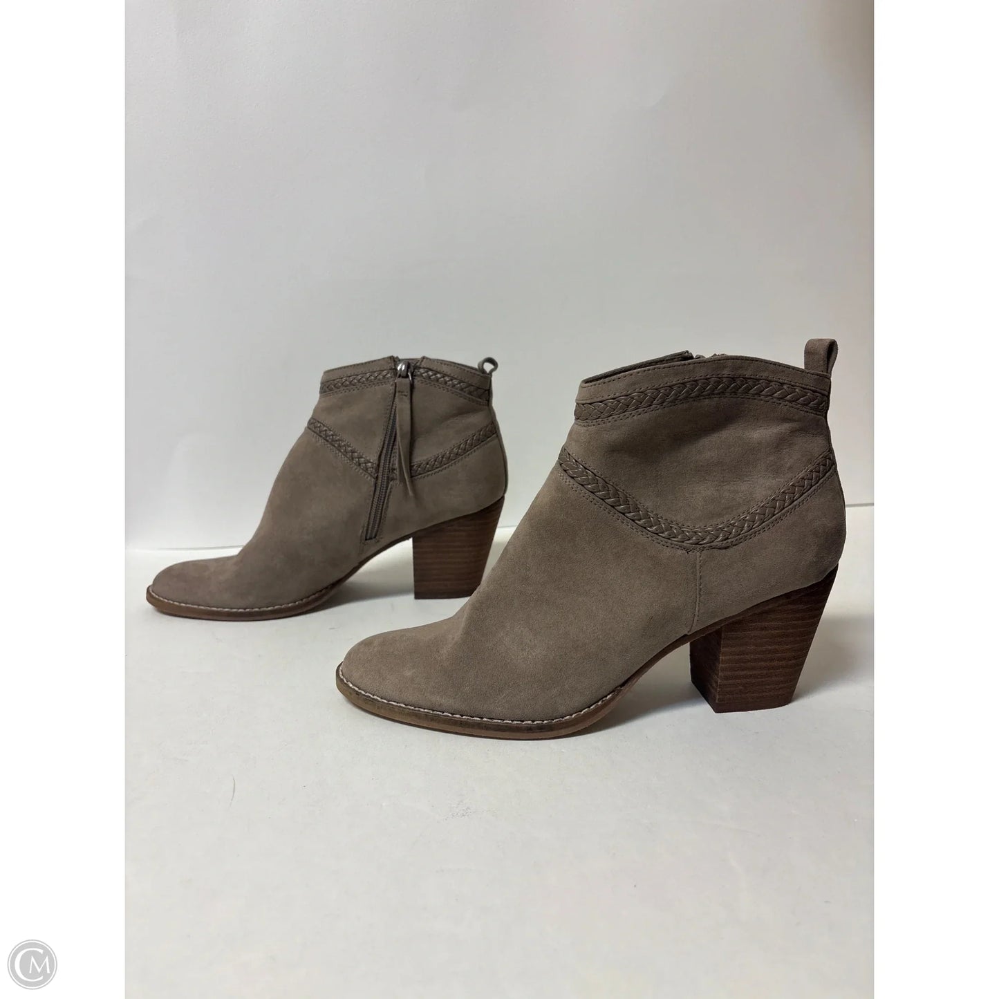 Boots Ankle Heels By Dolce Vita In Taupe, Size: 8.5