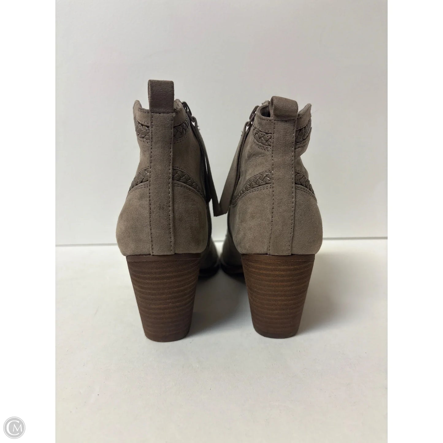 Boots Ankle Heels By Dolce Vita In Taupe, Size: 8.5