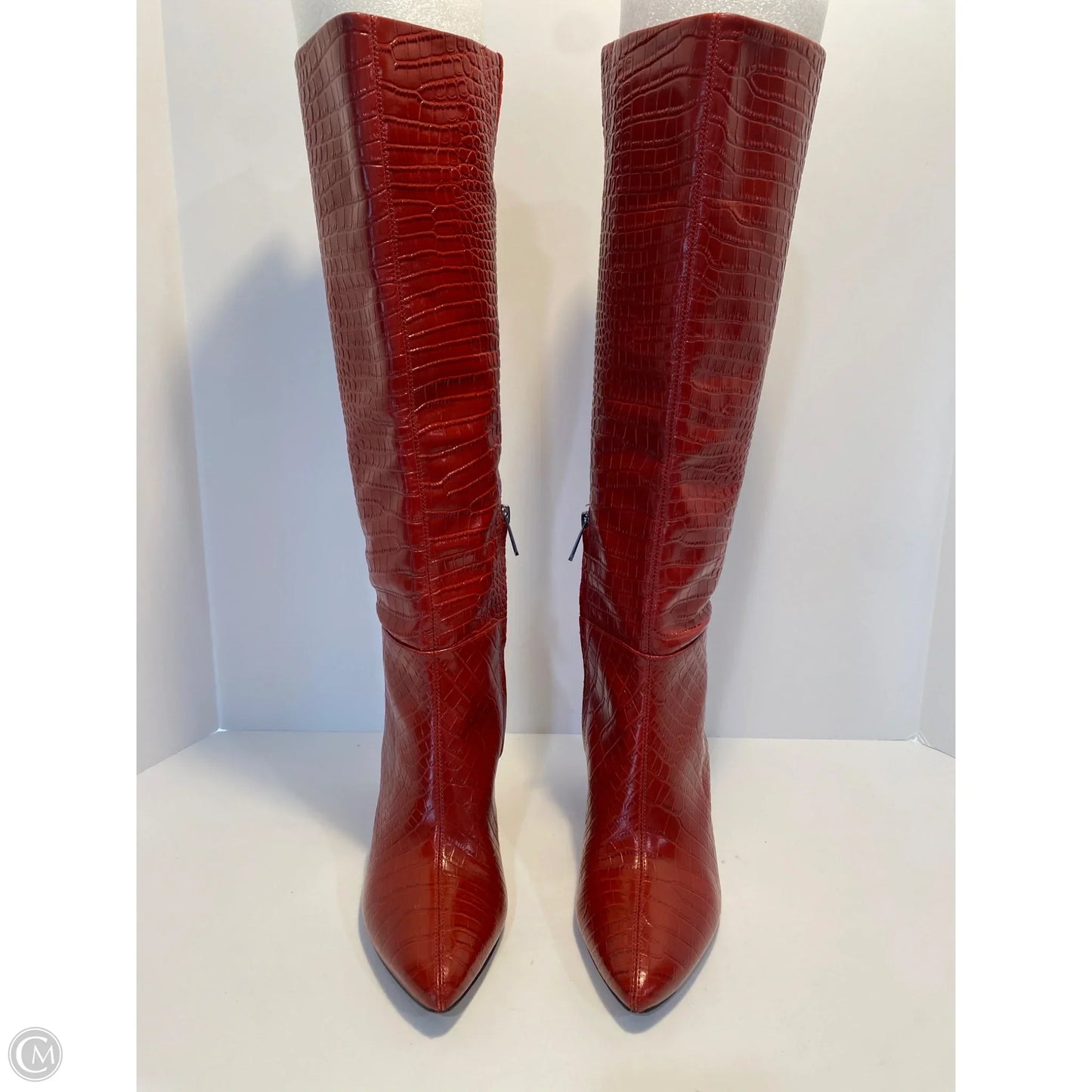 Boots Knee Heels By Sam Edelman In Red, Size: 8.5