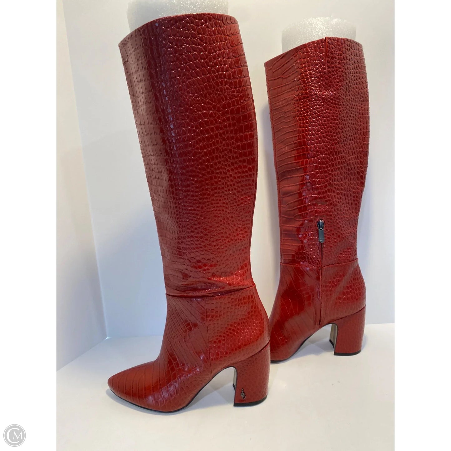 Boots Knee Heels By Sam Edelman In Red, Size: 8.5
