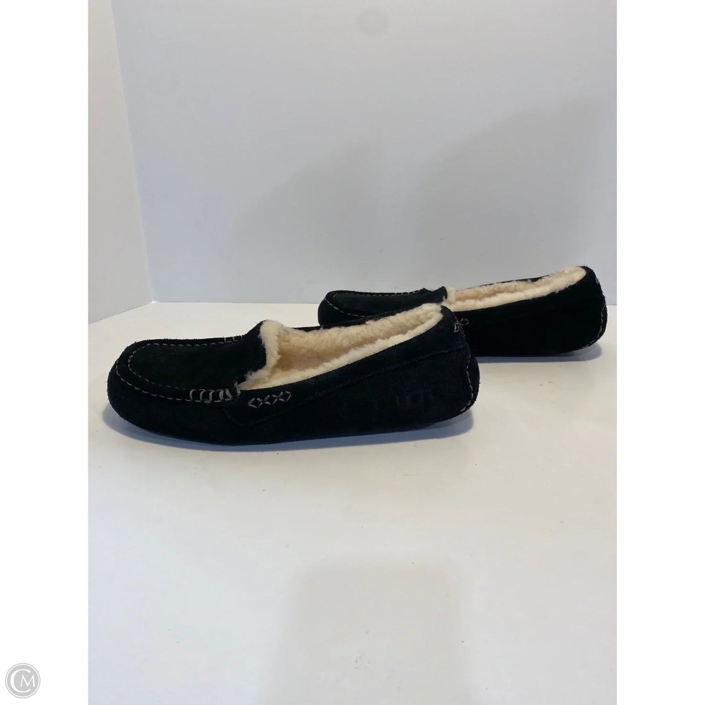 Slippers Designer By Ugg In Black, Size: 10