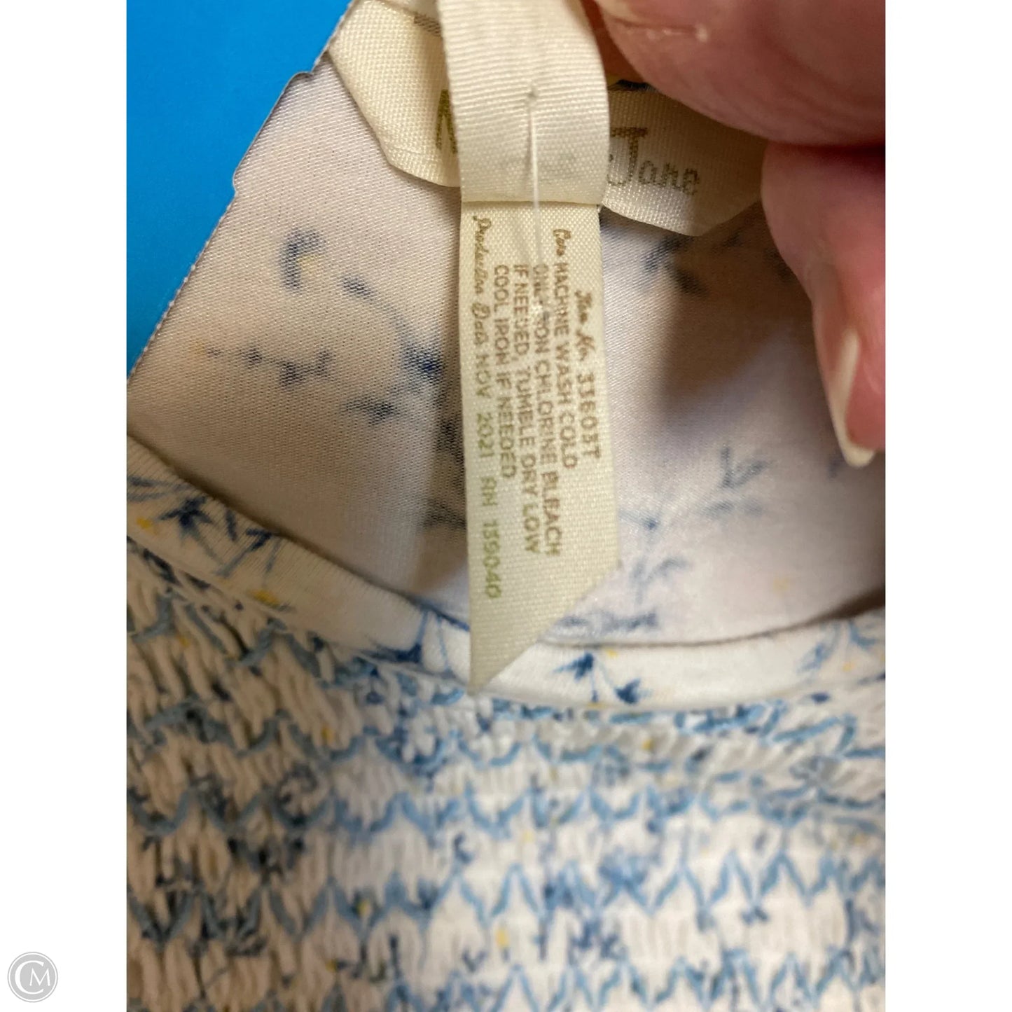 Top Long Sleeve By Matilda Jane In White, Size: L