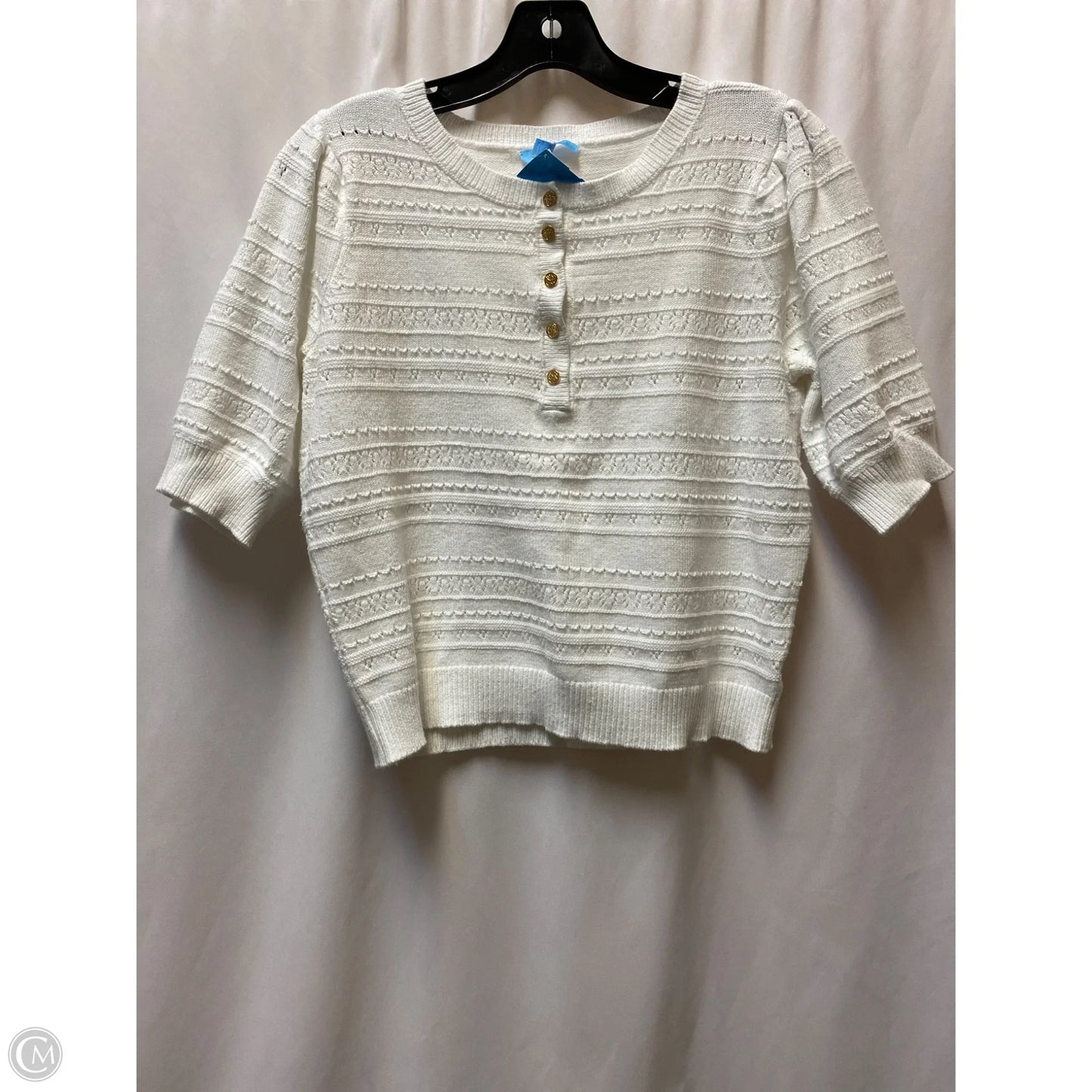 Sweater By Draper James In White, Size: L