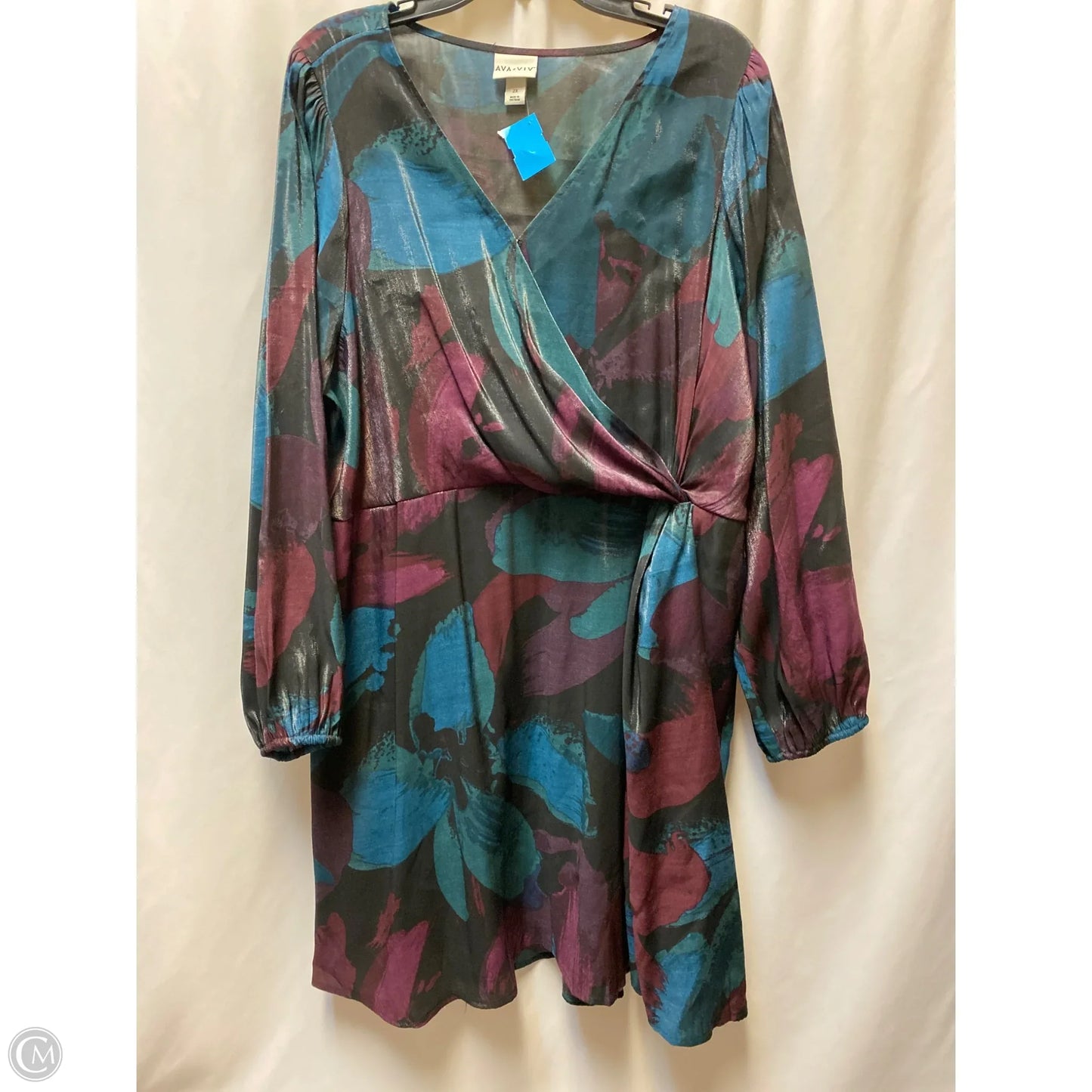 Dress Casual Maxi By Ava & Viv In Purple, Size: 2x