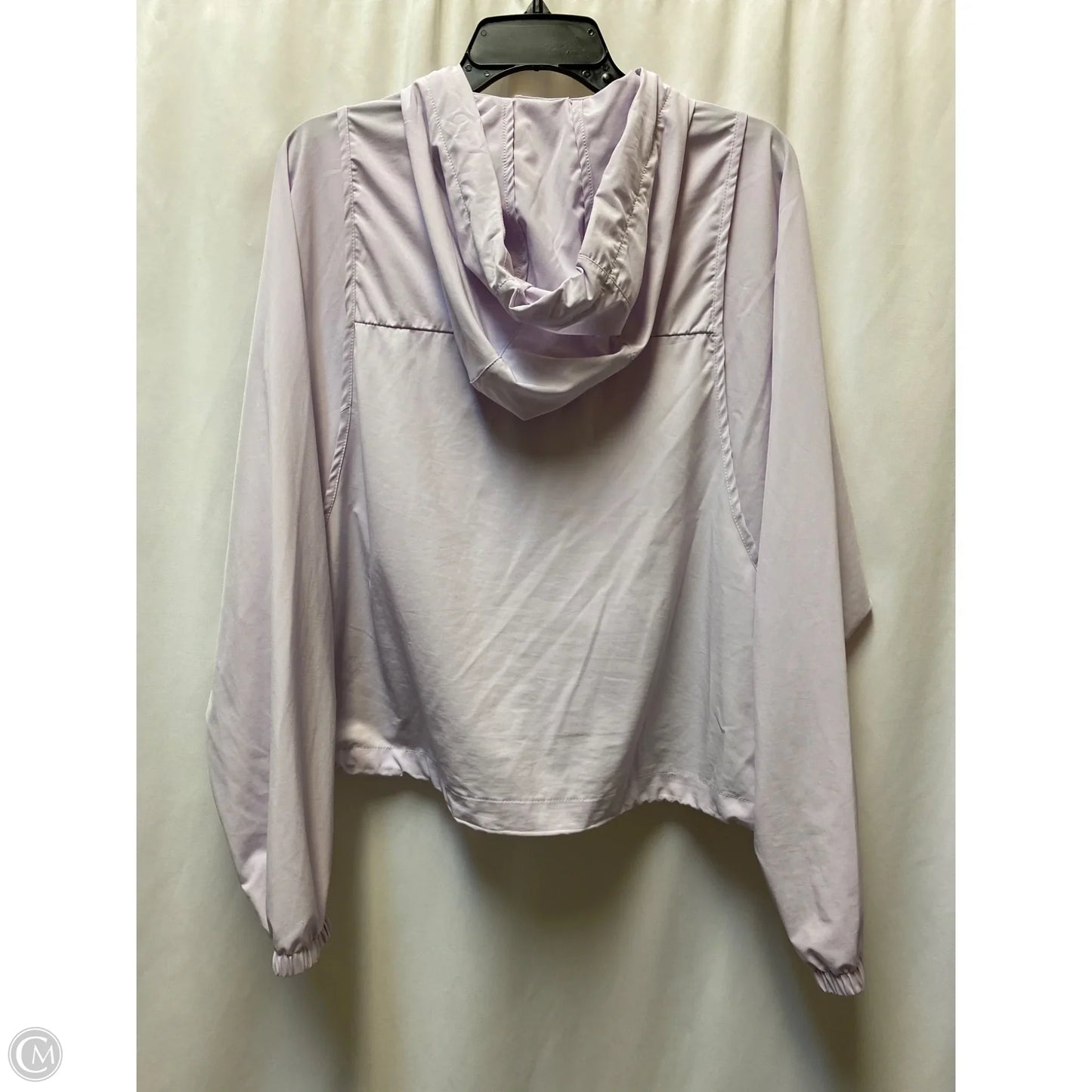 Jacket Windbreaker By Tcec In Purple, Size: L