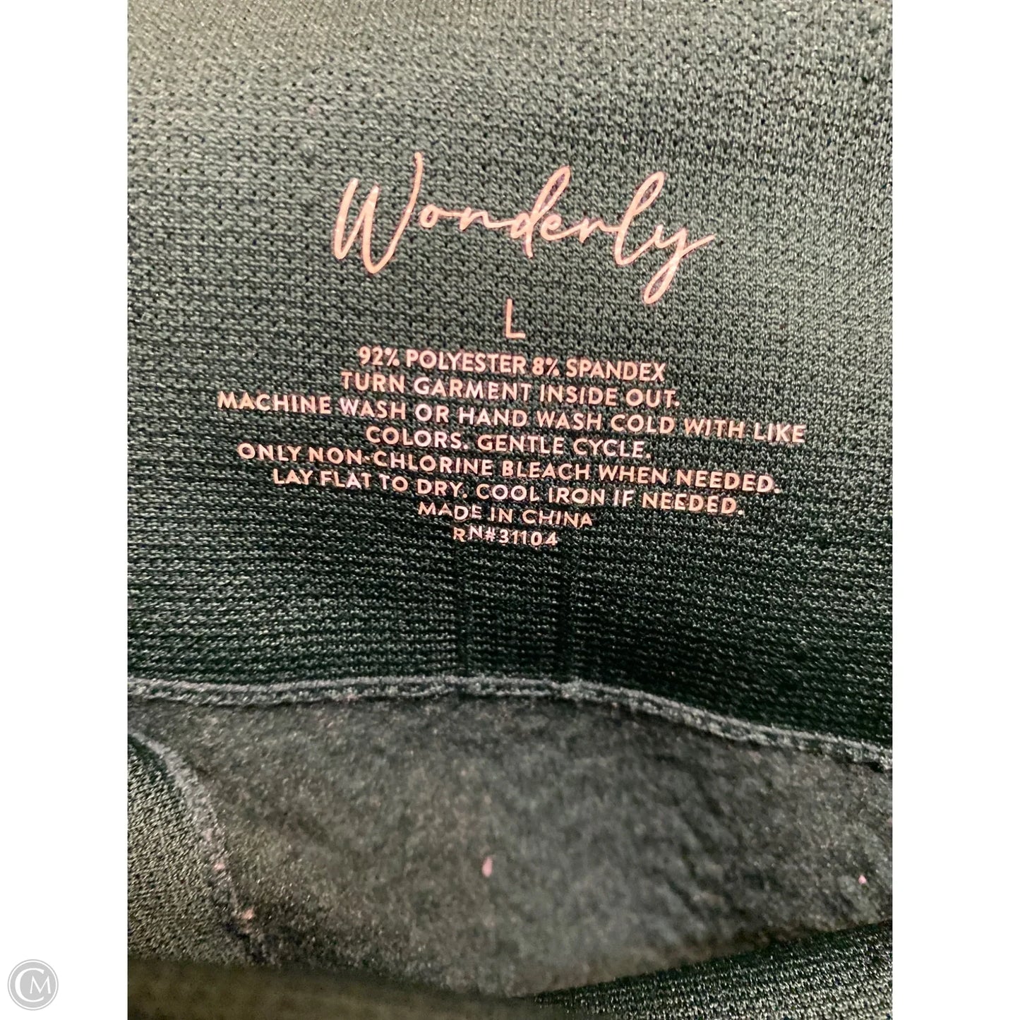 Pants Leggings By Wonderly In Green, Size: L