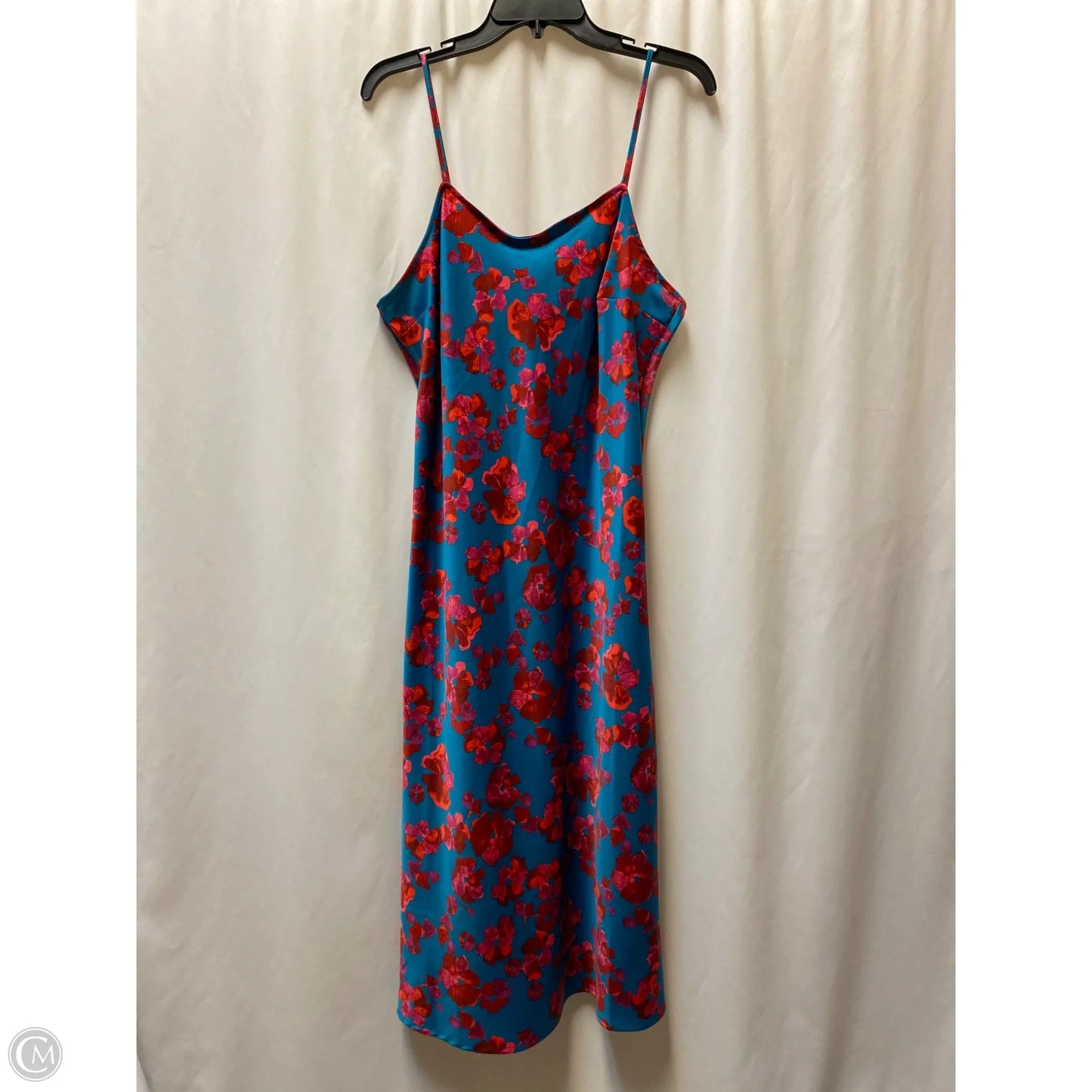 Dress Casual Midi By A New Day In Blue, Size: M