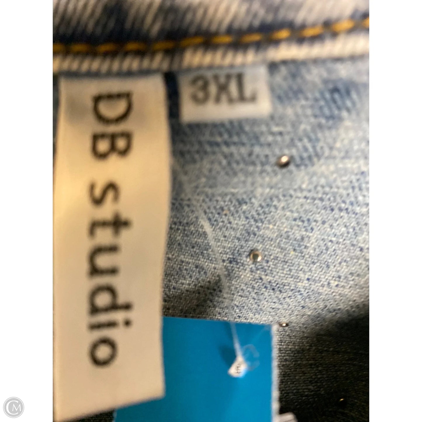 Jacket Denim By Clothes Mentor In Blue Denim, Size: 3x