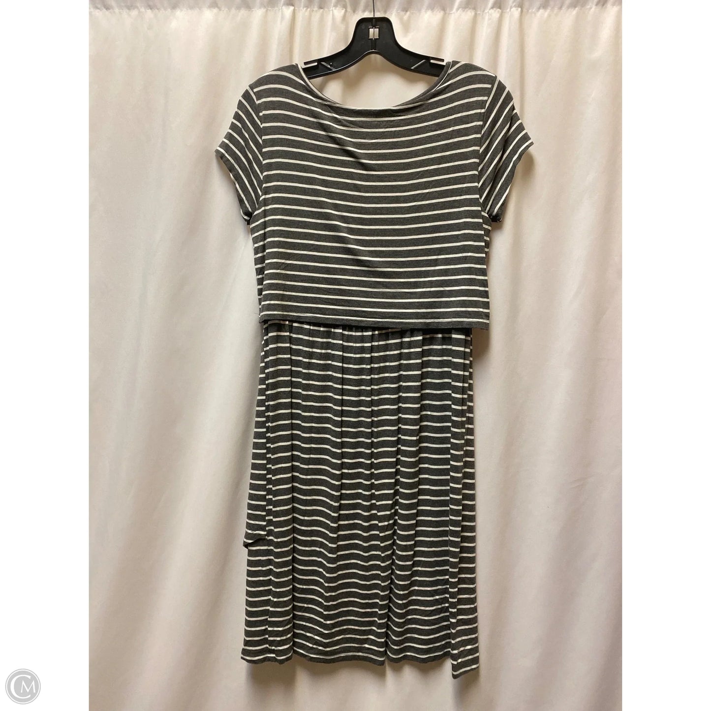 Dress Casual Midi By Gap In Grey, Size: Xs