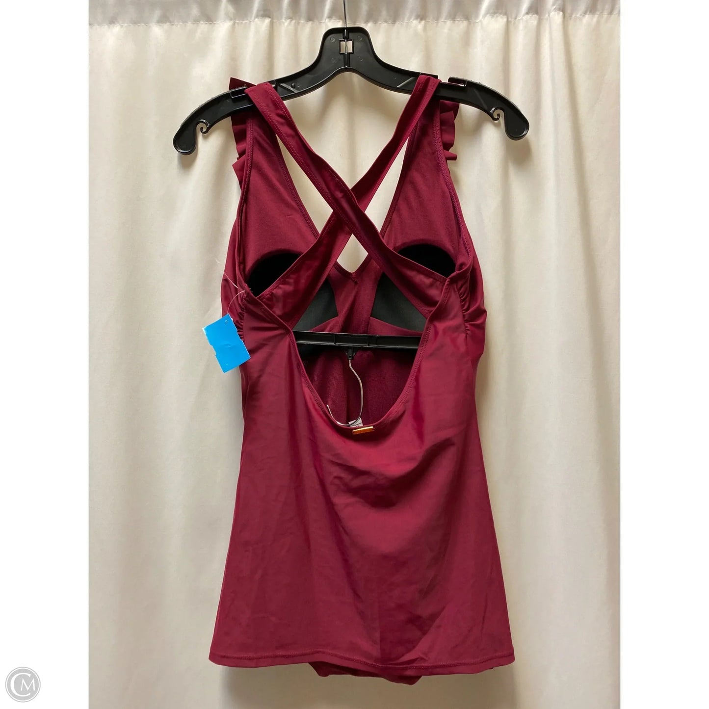 Swimsuit By Nicole By Nicole Miller In Maroon, Size: M