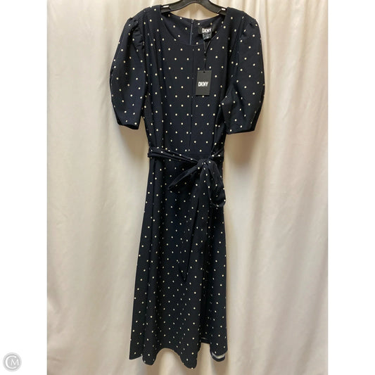 Dress Casual Maxi By Dkny In Navy, Size: 3x