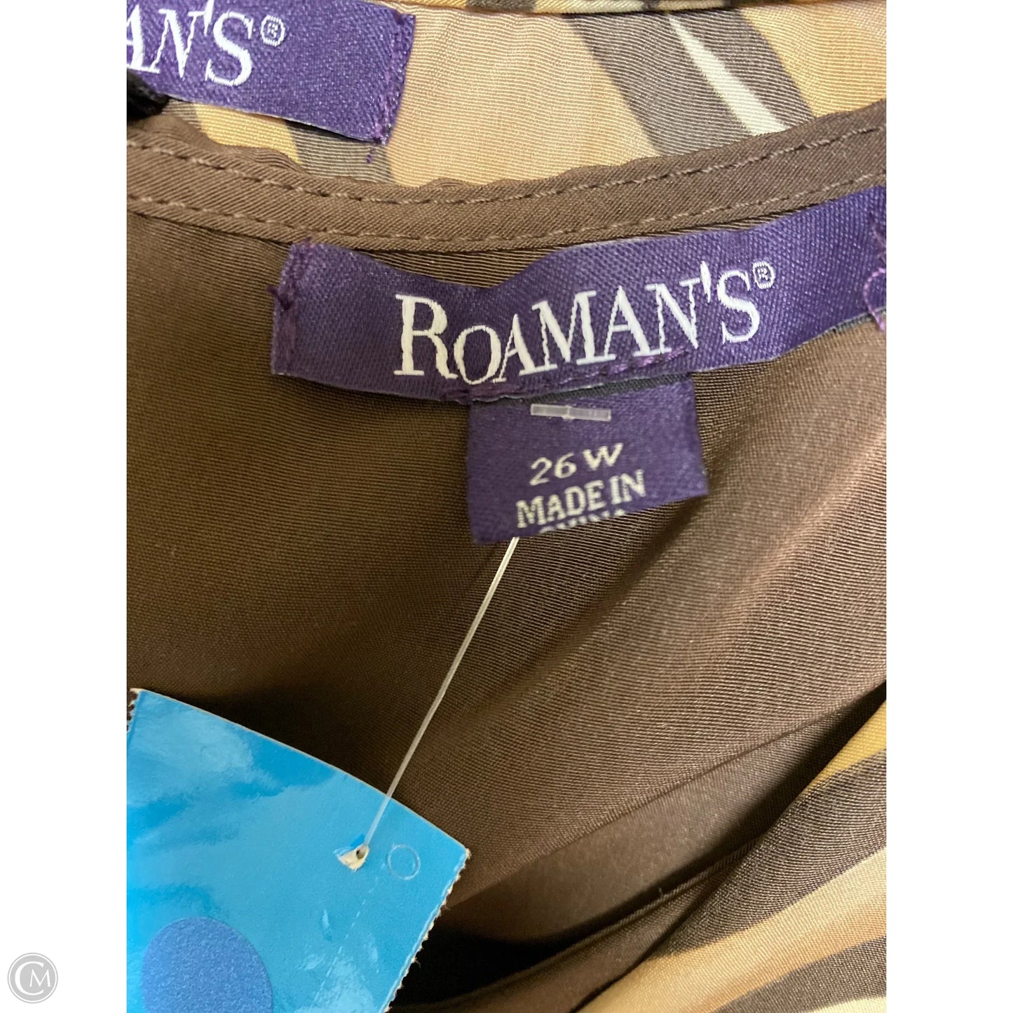 Pants Set 2pc By Romans In Brown, Size: 4x