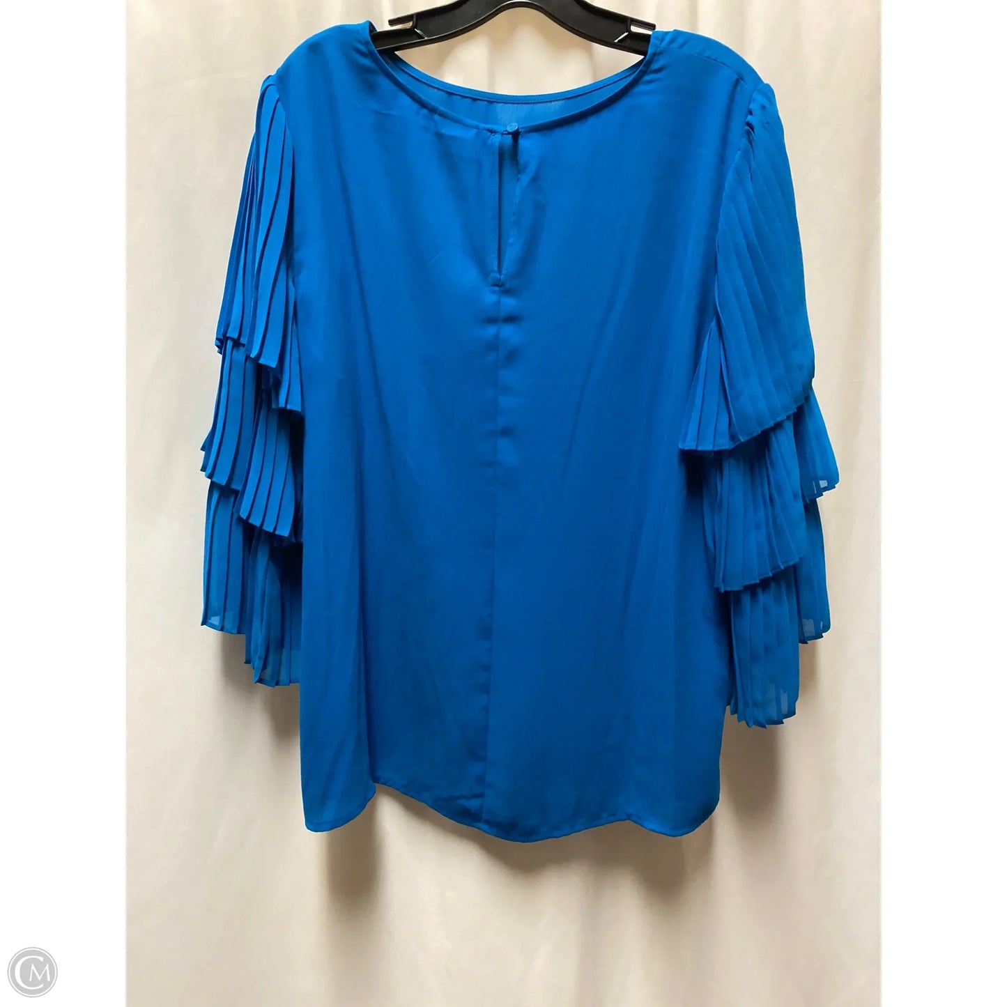 Top Long Sleeve By Worthington In Blue, Size: Xl
