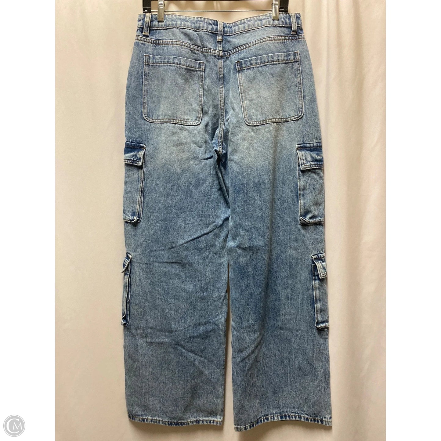 Jeans Straight By Shein In Blue Denim, Size: 10