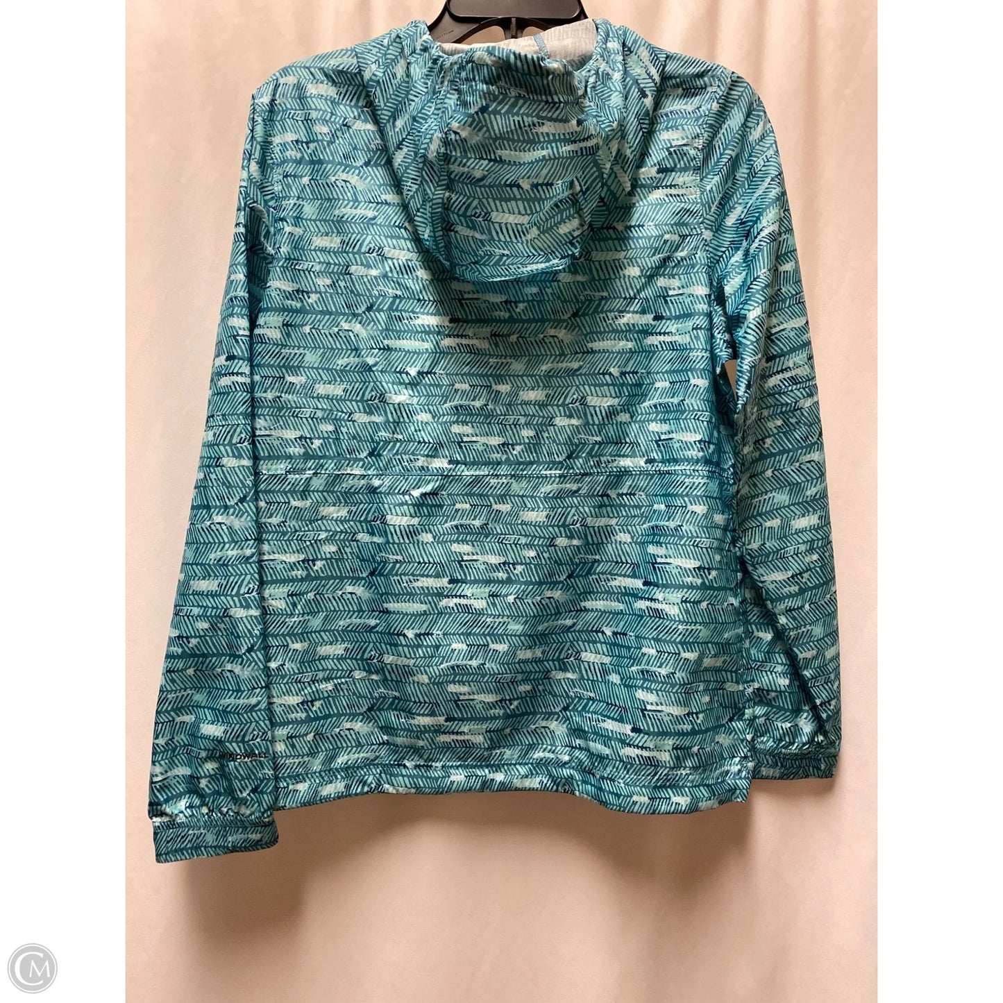 Jacket Windbreaker By The North Face In Aqua, Size: M