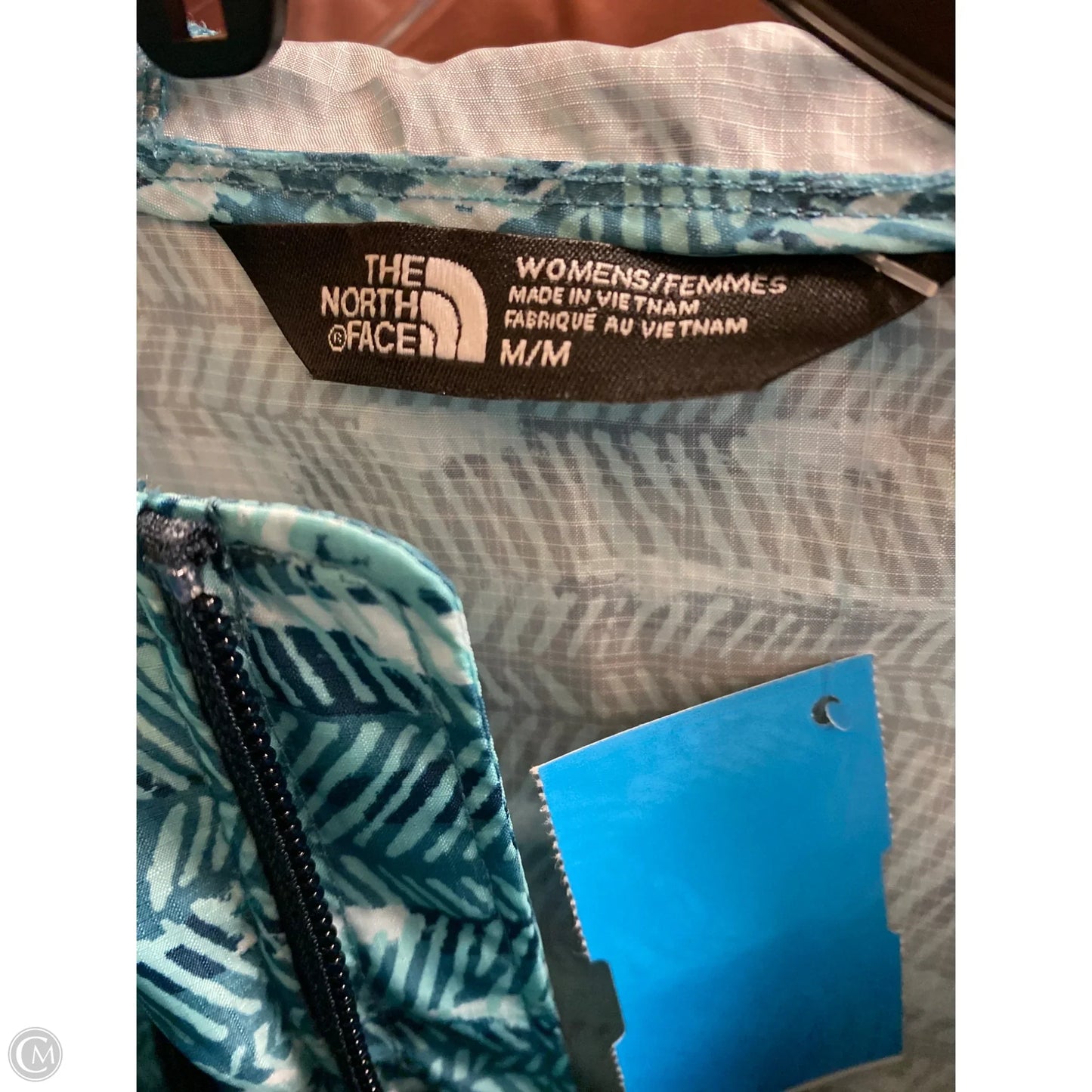 Jacket Windbreaker By The North Face In Aqua, Size: M