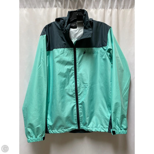 Jacket Windbreaker By Clothes Mentor In Teal, Size: S