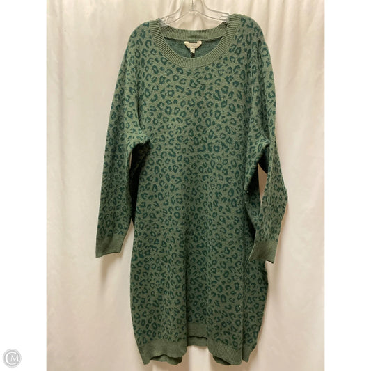 Dress Sweater By Terra & Sky In Green, Size: 2x