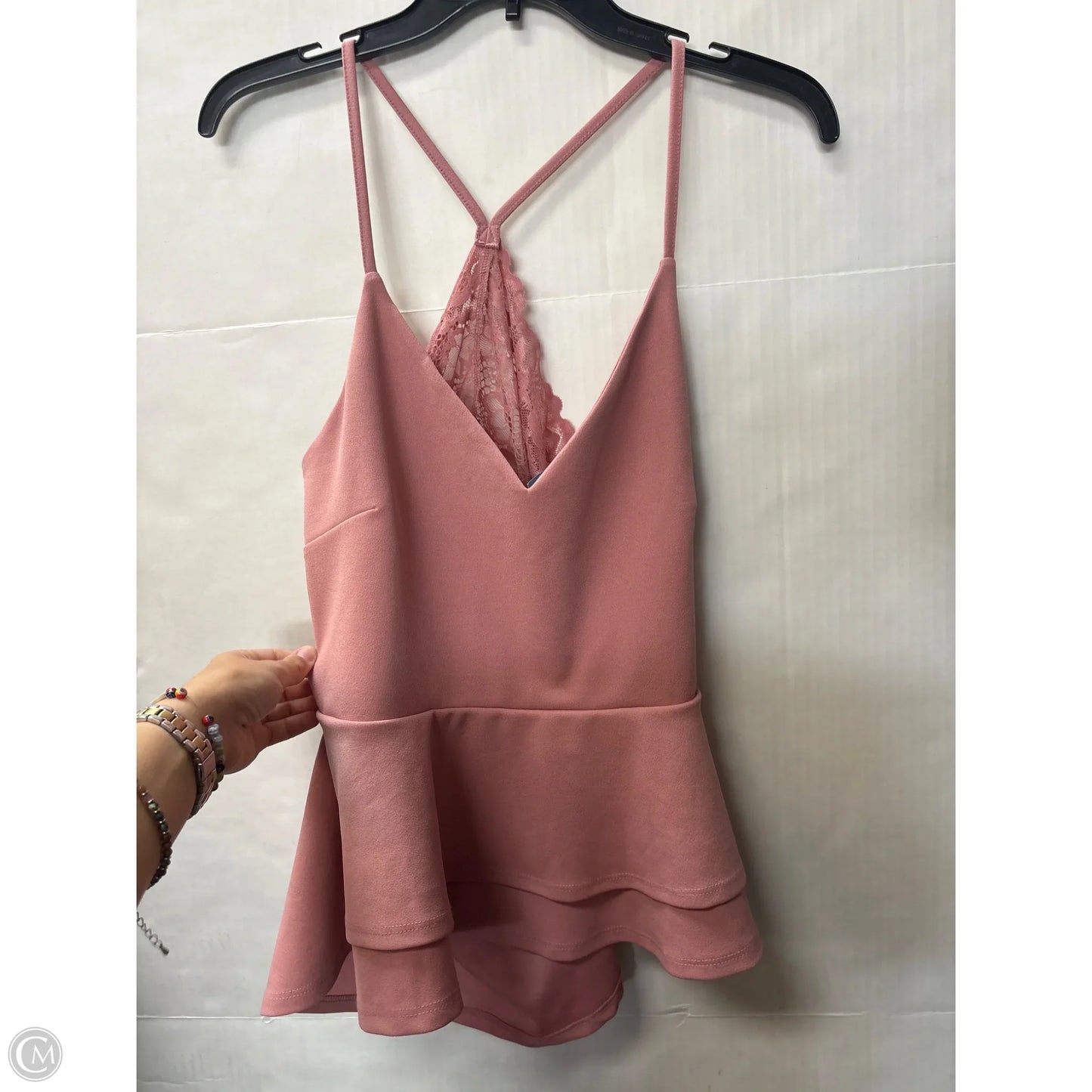Top Sleeveless By Clothes Mentor In Pink, Size: L