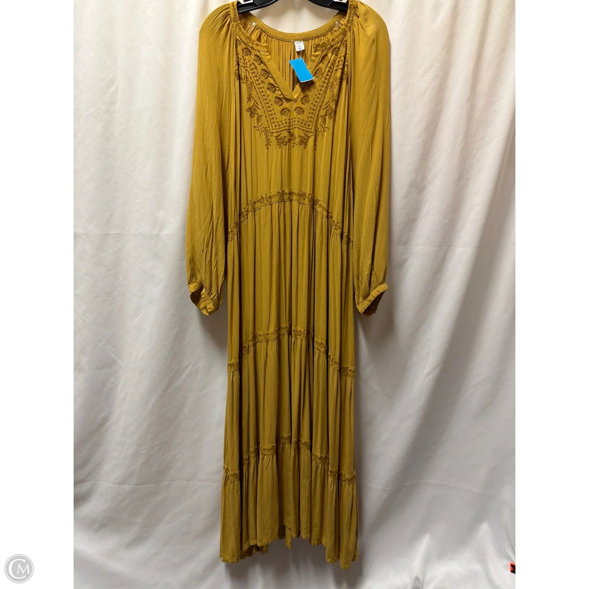 Dress Casual Maxi By Old Navy In Yellow, Size: Xxl