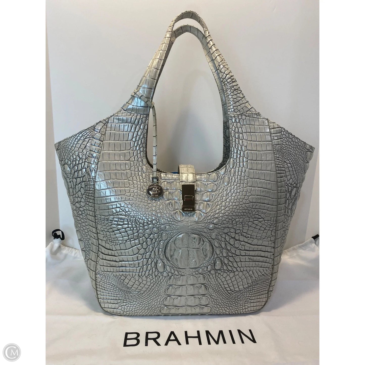 Handbag Designer By Brahmin, Size: Large