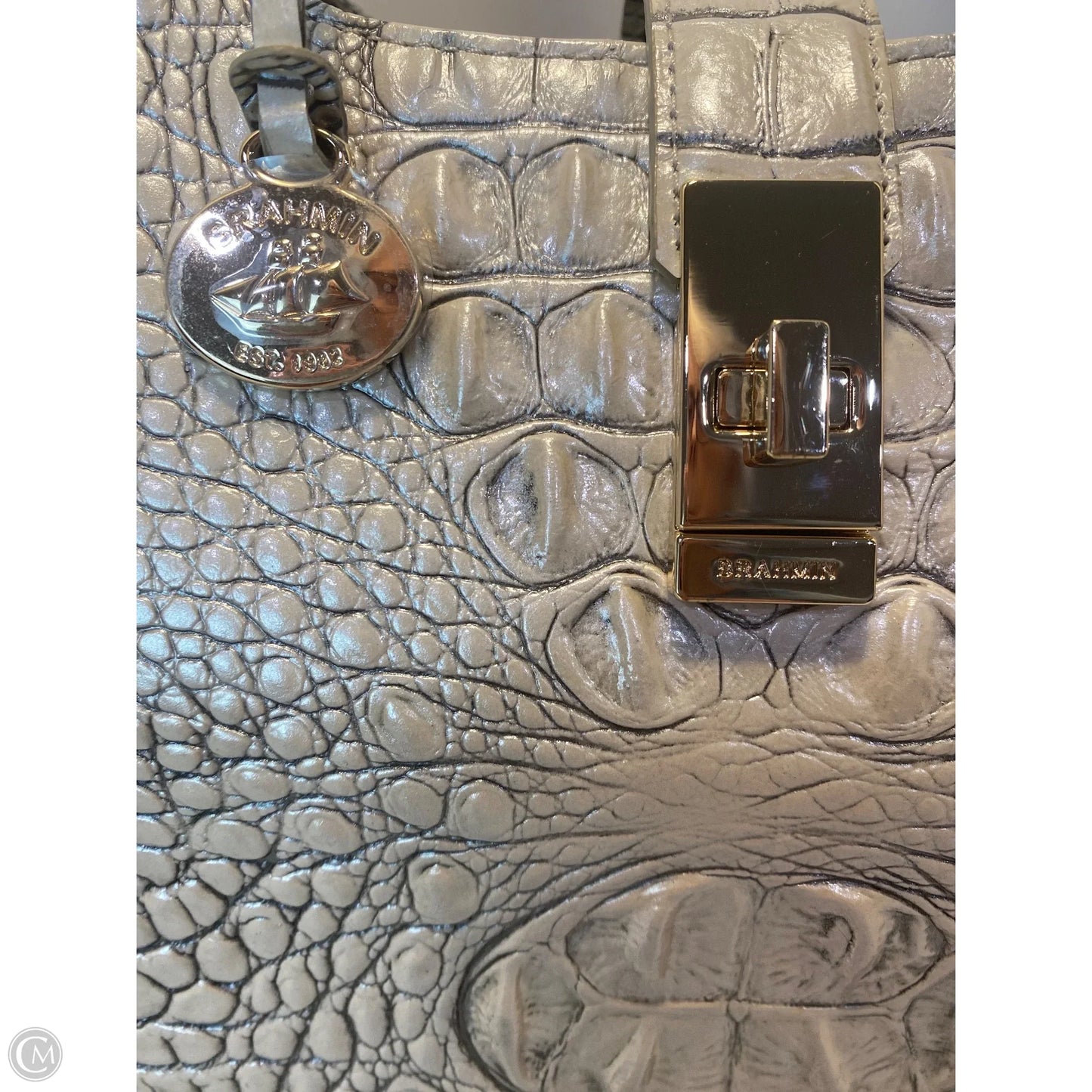 Handbag Designer By Brahmin, Size: Large