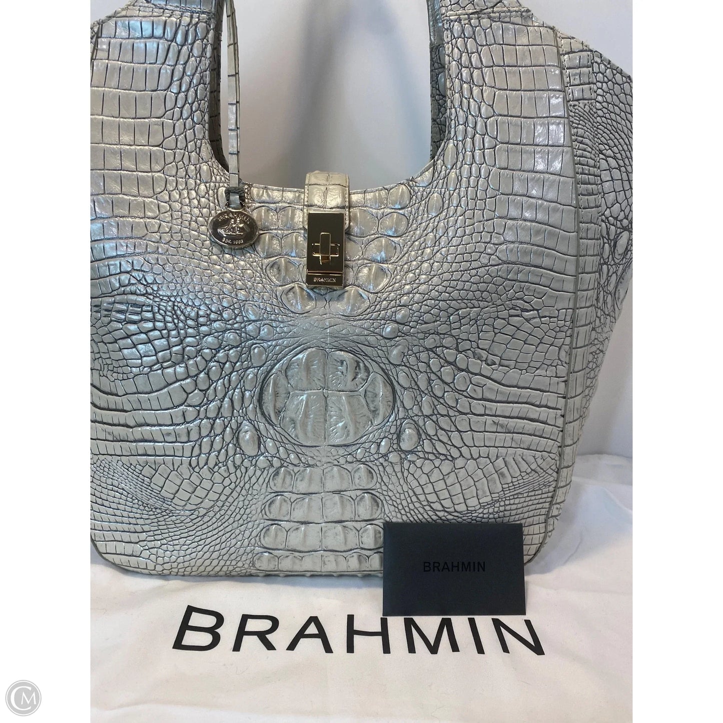 Handbag Designer By Brahmin, Size: Large
