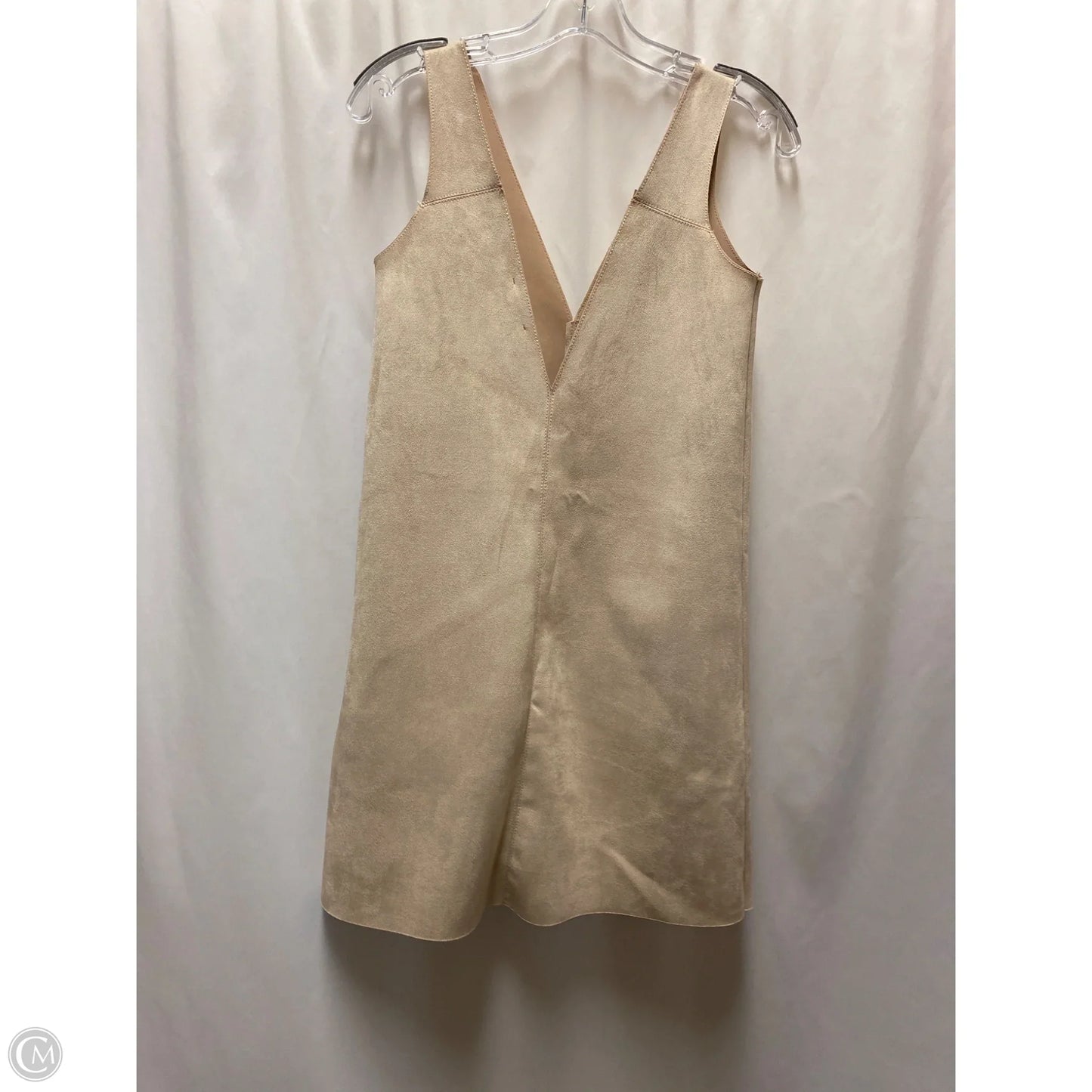 Dress Casual Short By Zara In Tan, Size: S