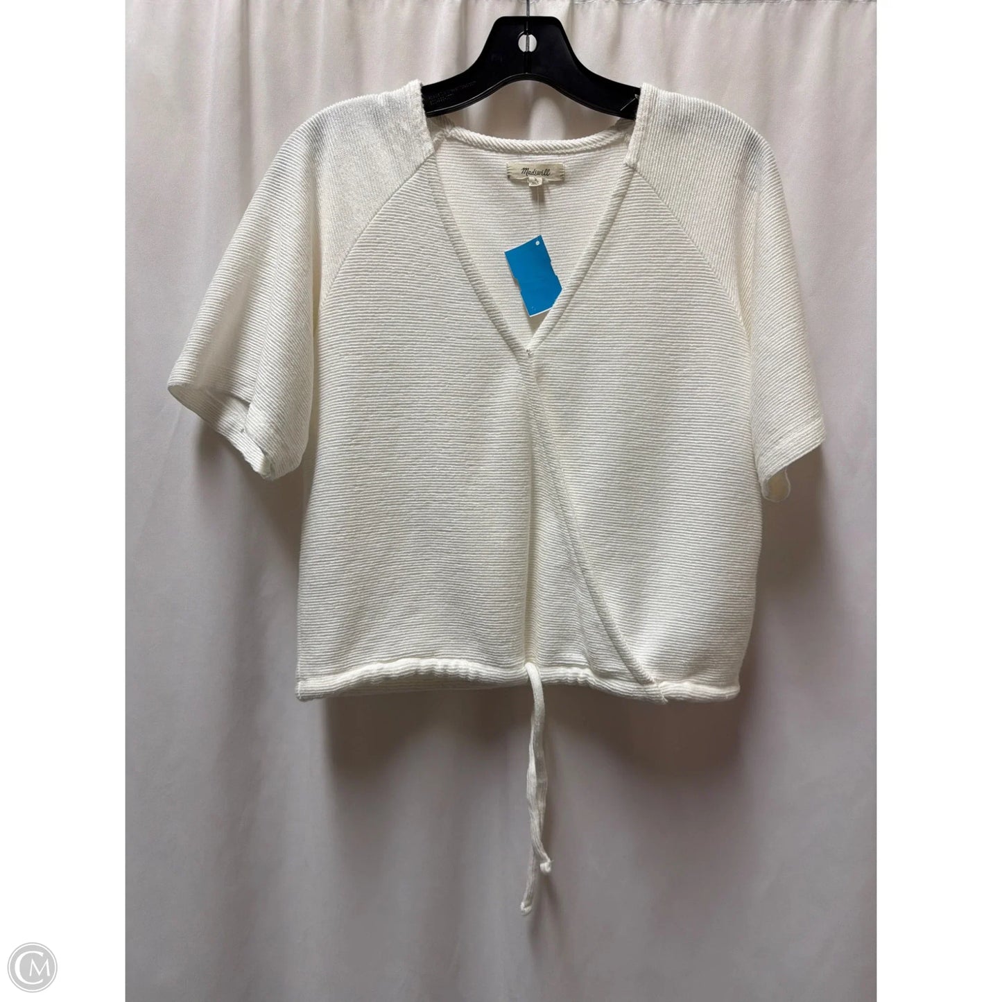 Top Short Sleeve By Madewell In White, Size: S