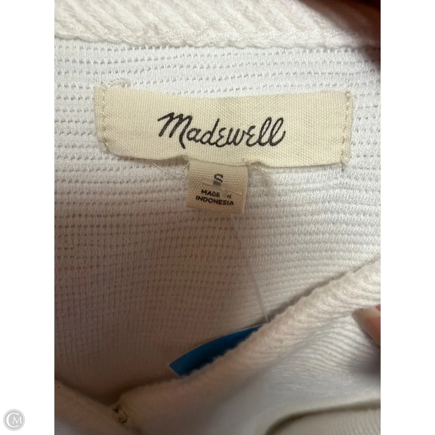 Top Short Sleeve By Madewell In White, Size: S