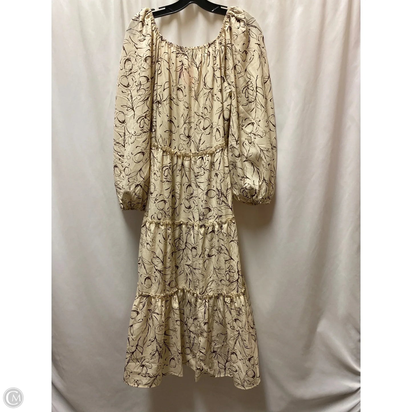 Dress Casual Maxi By Clothes Mentor In Cream, Size: M