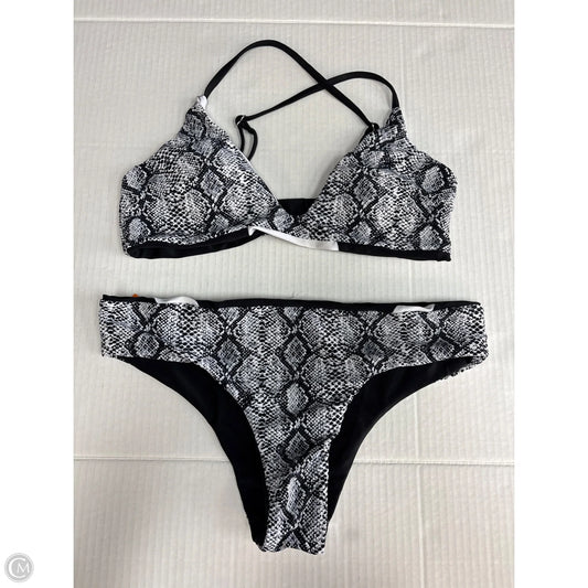 Swimsuit 2pc By Clothes Mentor In Black & White, Size: Xs