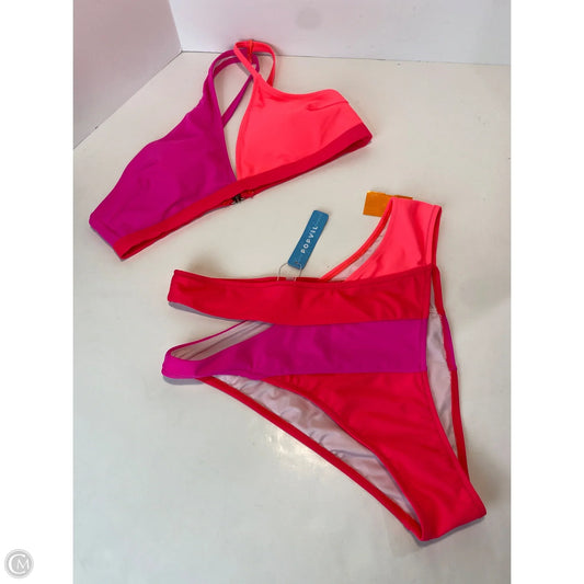Swimsuit 2pc By Clothes Mentor In Pink, Size: L