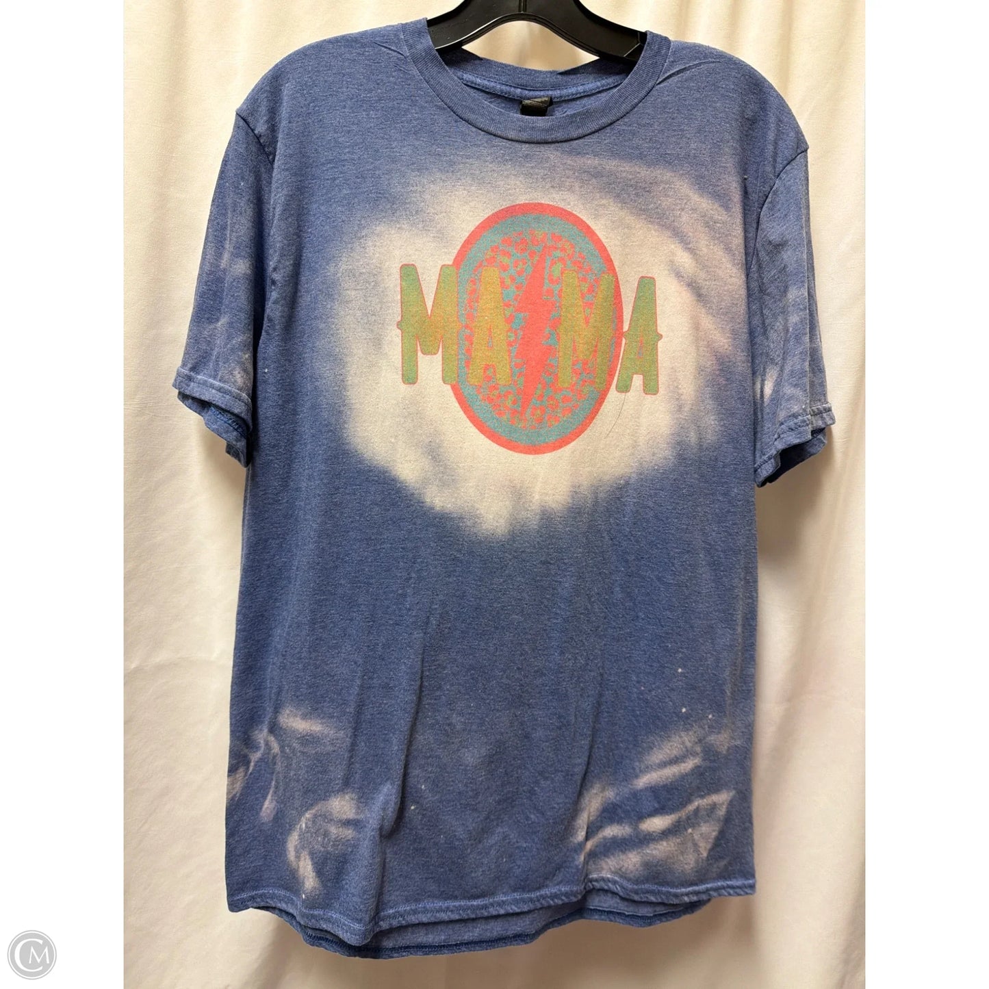 Top Short Sleeve By Gildan In Blue, Size: L