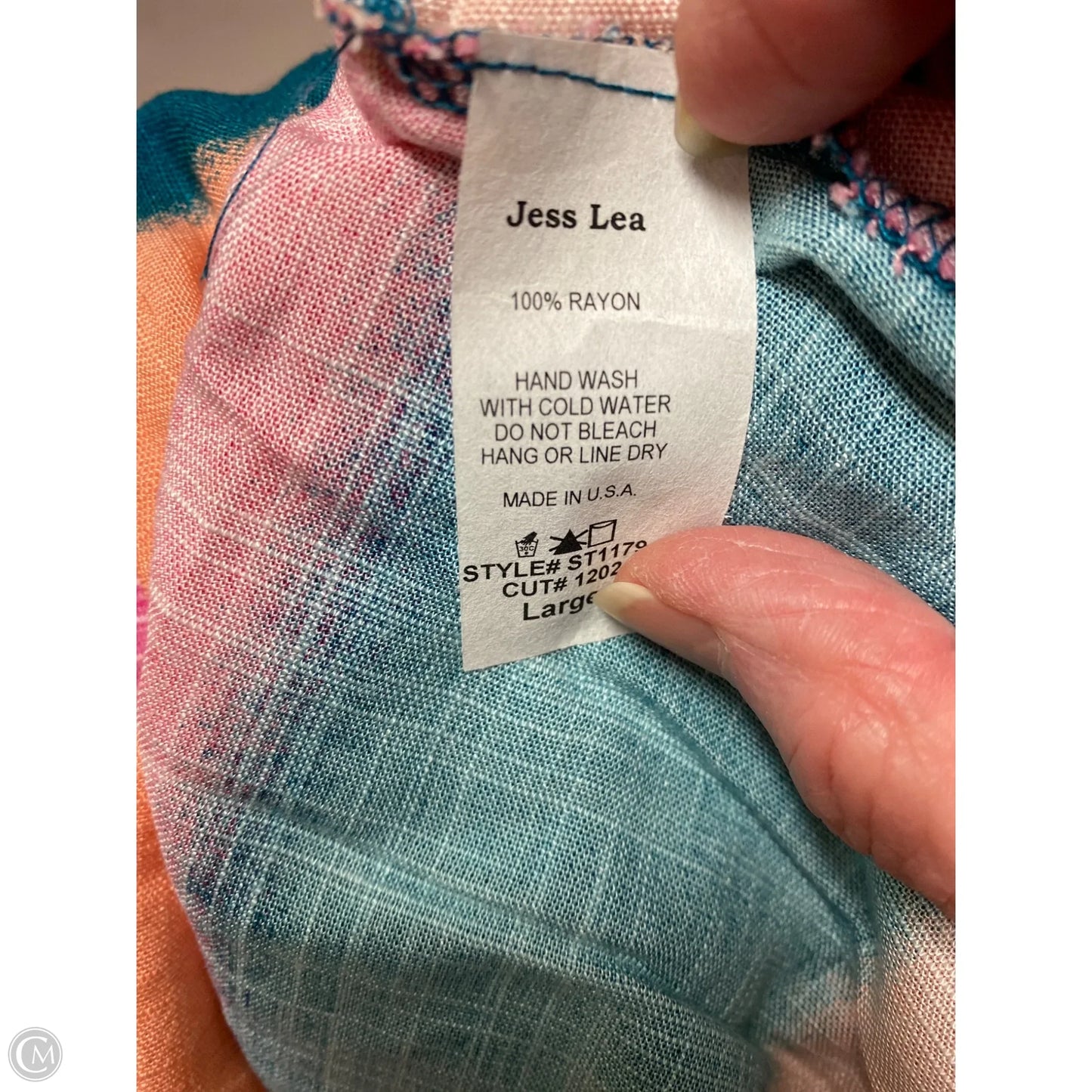 Top Sleeveless By Jess Lea In Peach, Size: L