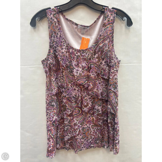 Top Sleeveless By Roz And Ali In Pink, Size: S