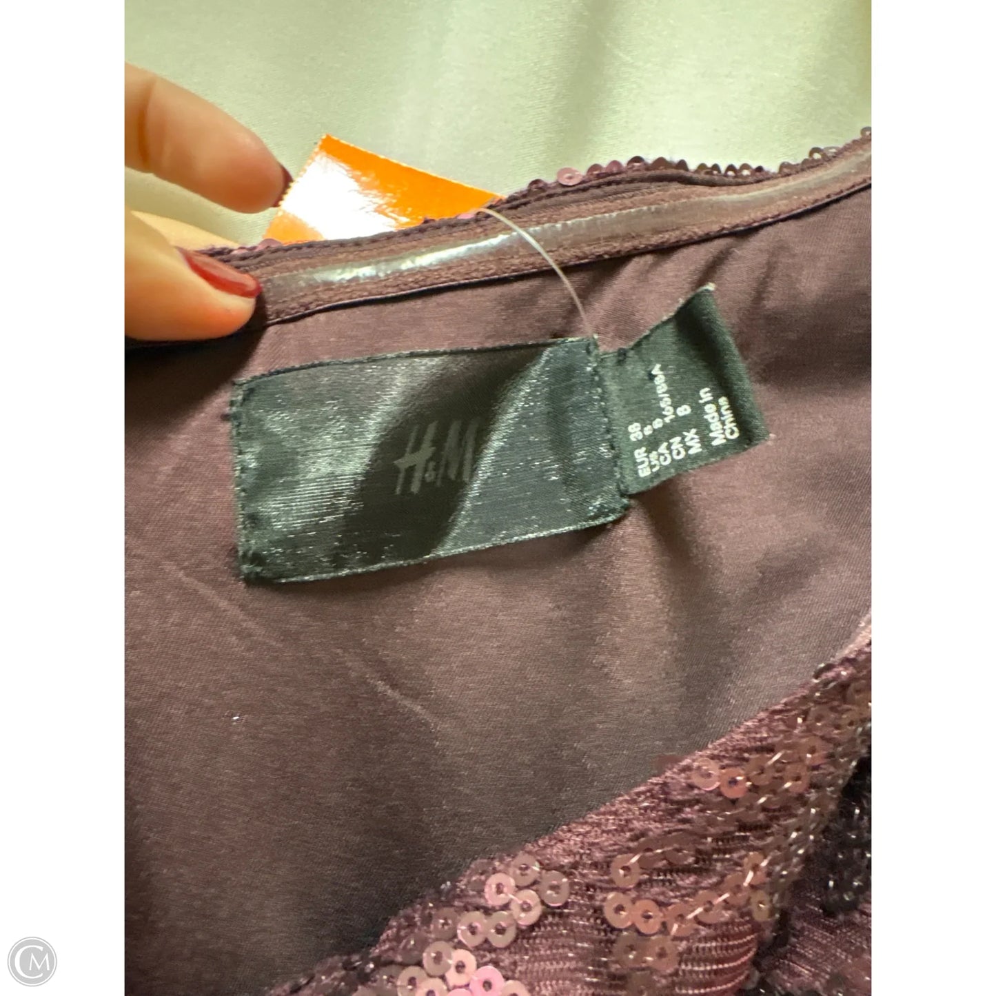 Dress Casual Short By H&m In Purple, Size: M