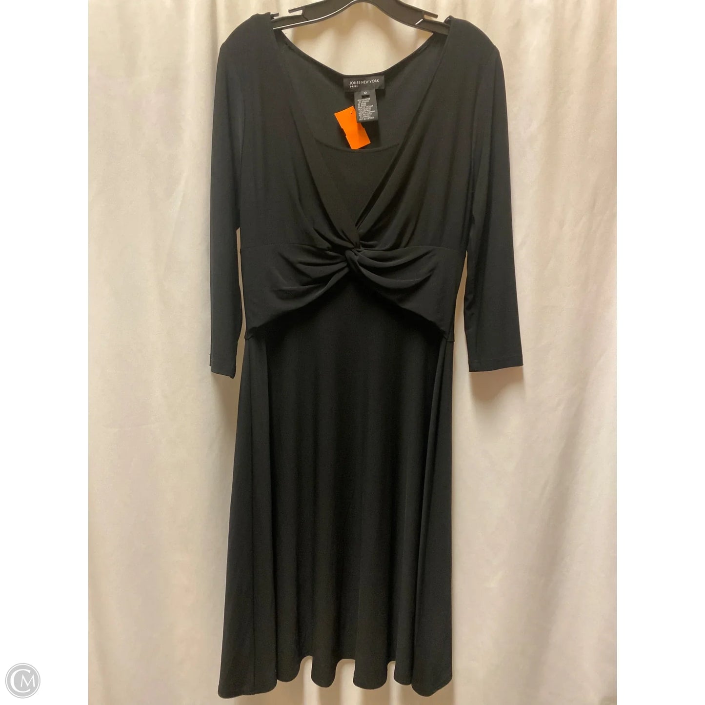 Dress Casual Midi By Jones New York In Black, Size: L